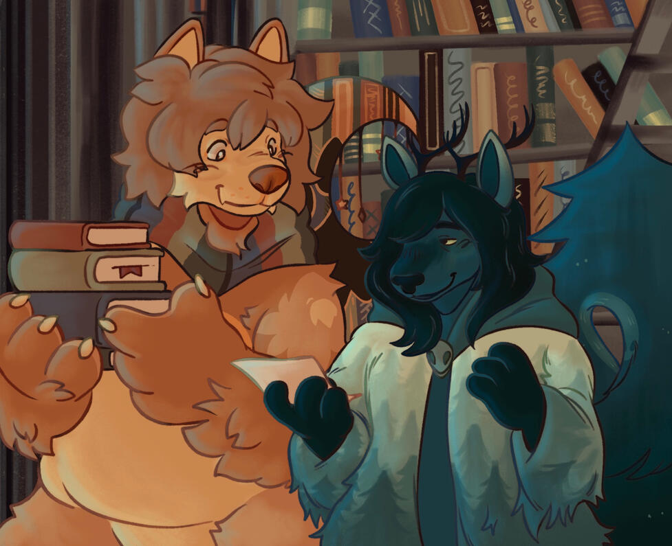 Library Stroll, Commission (2025)