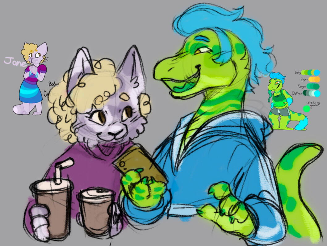 Redrawing Ancient OCs 2/3